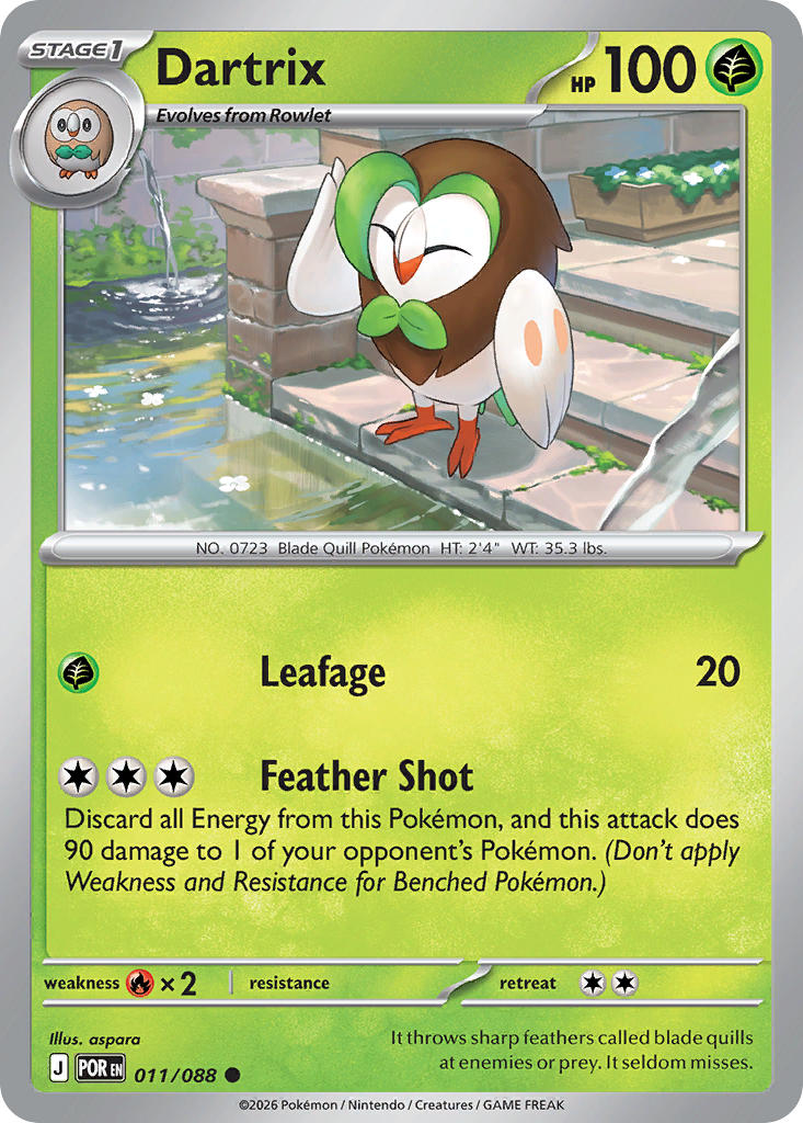 Dartrix - Perfect Order Pokemon Trading Card