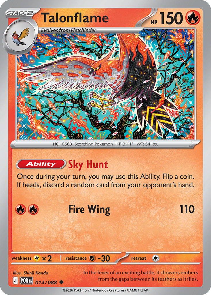 Talonflame – 014/088 Perfect Order Pokemon Trading Card