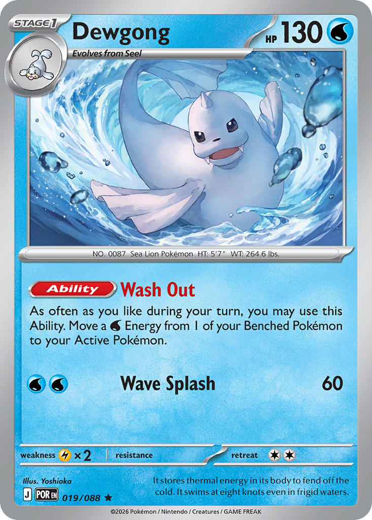 Dewgong - Perfect Order Pokemon Trading Card