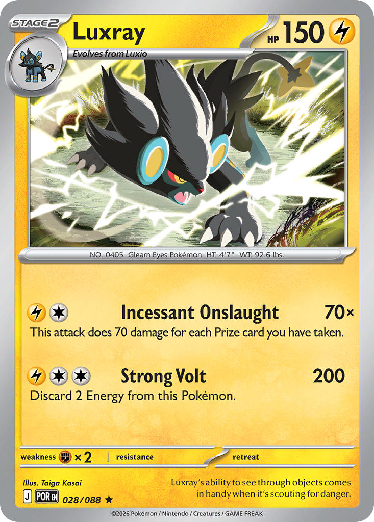 Luxray – 028/088 Perfect Order Pokemon Trading Card