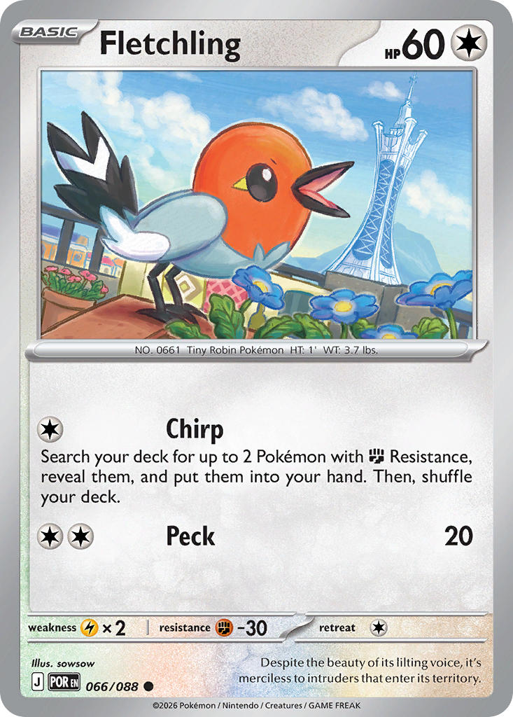 Fletchling - Perfect Order Pokemon Trading Card