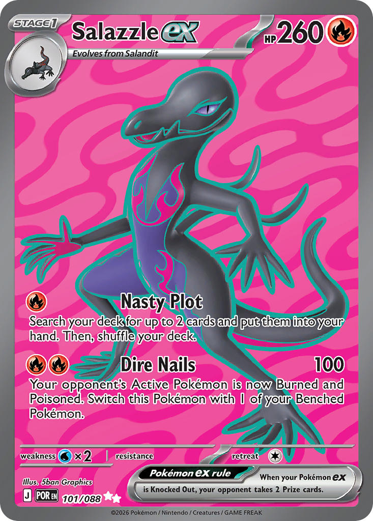 Salazzle ex - Perfect Order Pokemon Trading Card