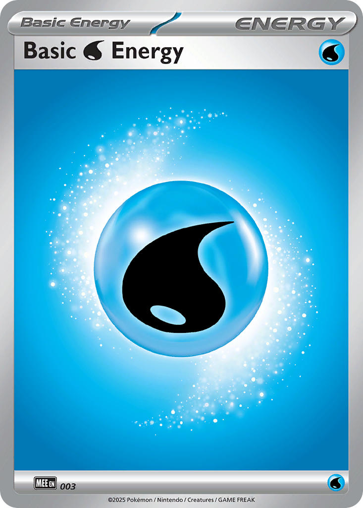 Basic Water Energy - Mega Evolution Energy Pokemon Trading Card