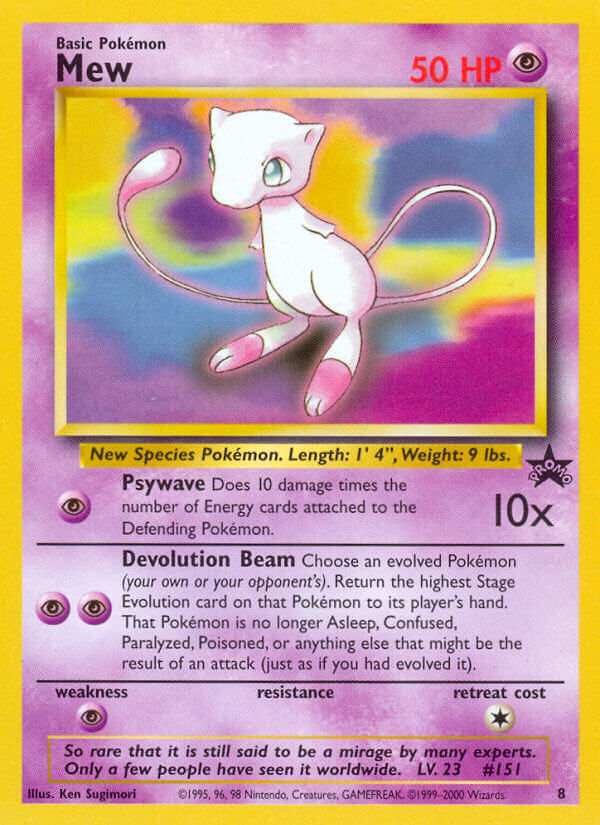 Mew - Wizards Black Star Promos Pokemon Trading Card