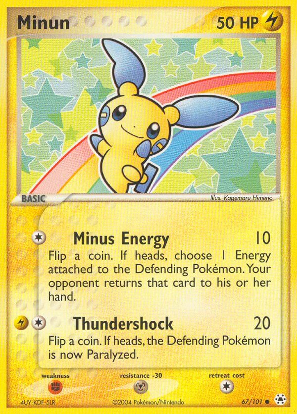 Minun - Hidden Legends Pokemon Trading Card