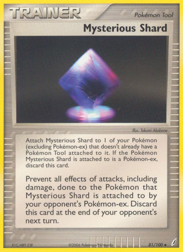 Mysterious Shard – 81/100 Crystal Guardians Pokemon Trading Card