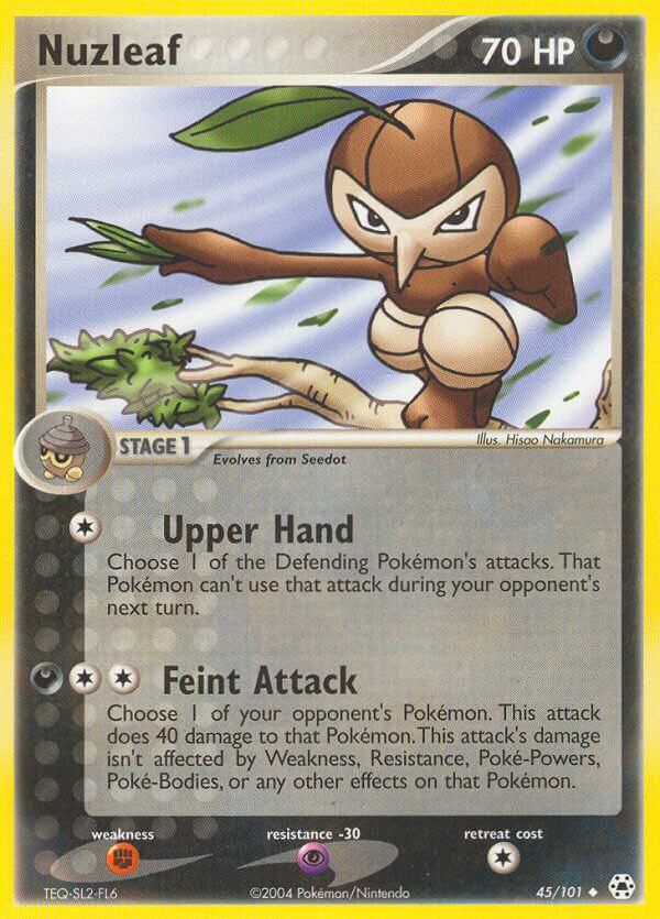 Nuzleaf - Hidden Legends Pokemon Trading Card