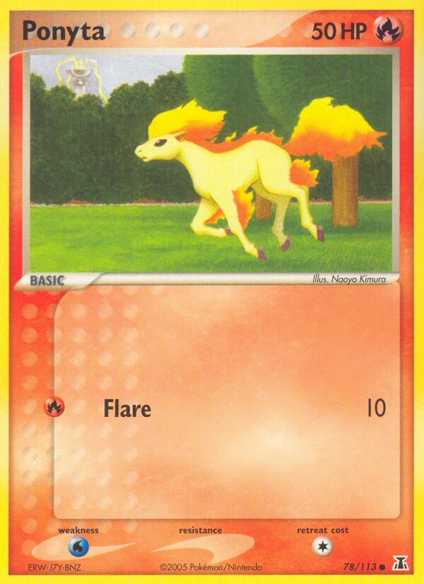 Ponyta - Delta Species Pokemon Trading Card