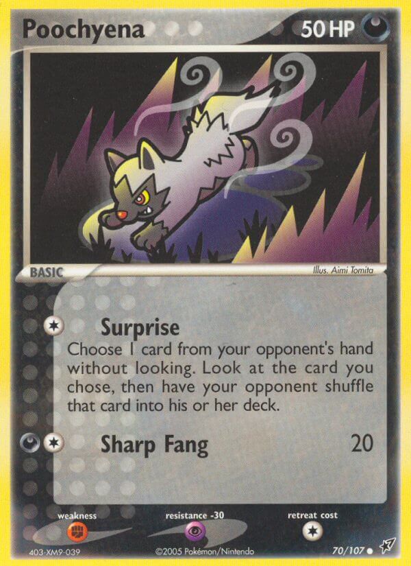 Poochyena – 70/107 Deoxys Pokemon Trading Card