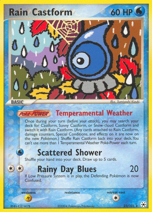 Rain Castform - Hidden Legends Pokemon Trading Card