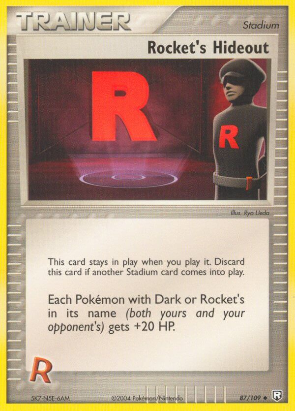 Rocket’s Hideout – 87/109 Team Rocket Returns Pokemon Trading Card