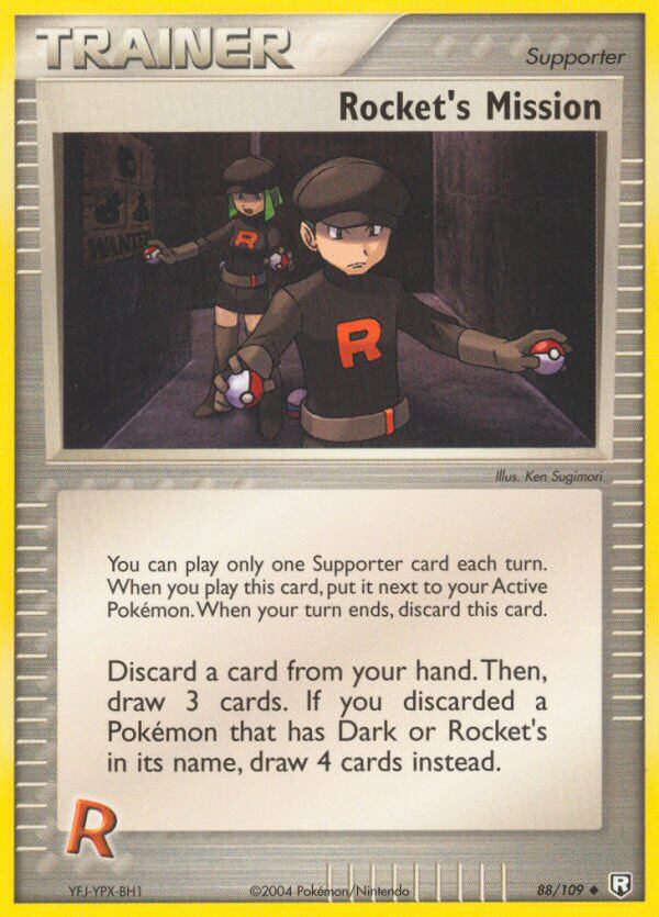 Rocket’s Mission – 88/109 Team Rocket Returns Pokemon Trading Card