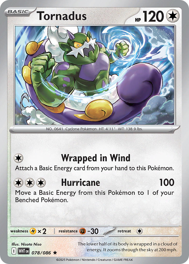 Tornadus – 078/086 White Flare Pokemon Trading Card