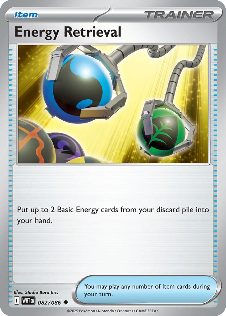 Energy Retrieval – 082/086 White Flare Pokemon Trading Card