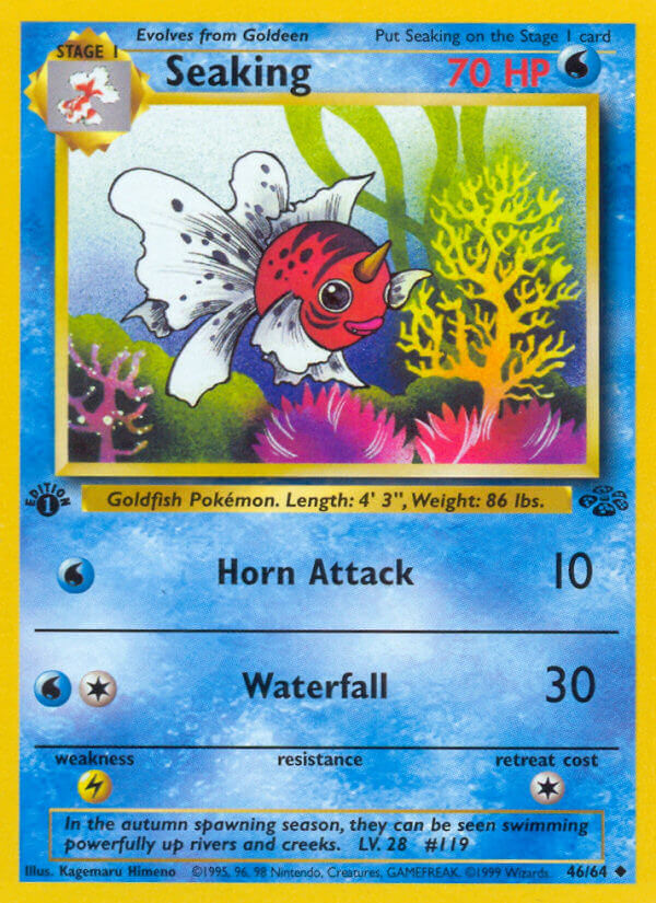 Seaking – 46/64 Jungle Pokemon Trading Card