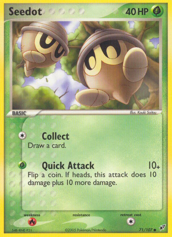 Seedot – 71/107 Deoxys Pokemon Trading Card