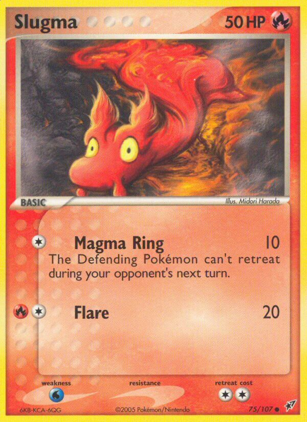 Slugma – 75/107 Deoxys Pokemon Trading Card