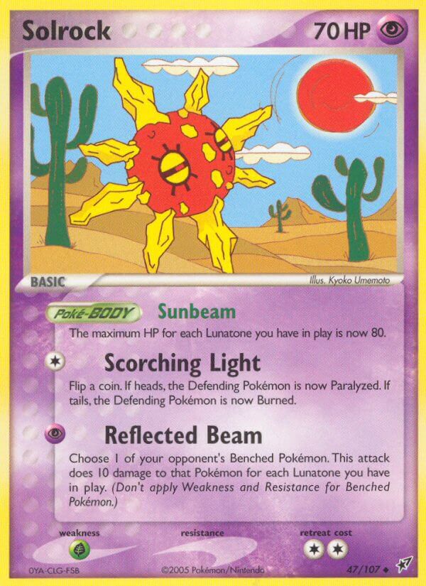 Solrock – 47/107 Deoxys Pokemon Trading Card