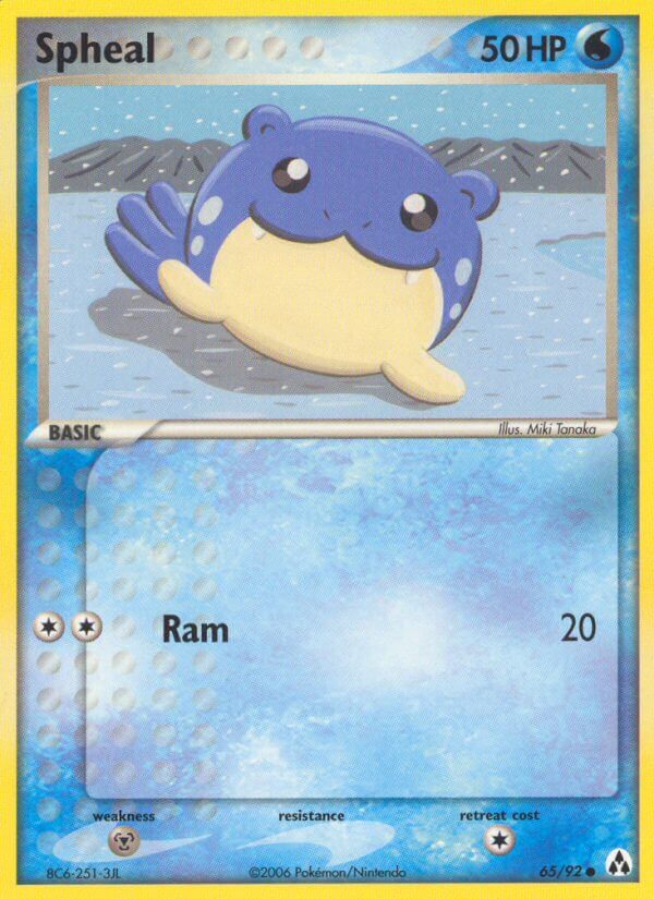 Spheal – 65/92 Legend Maker Pokemon Trading Card
