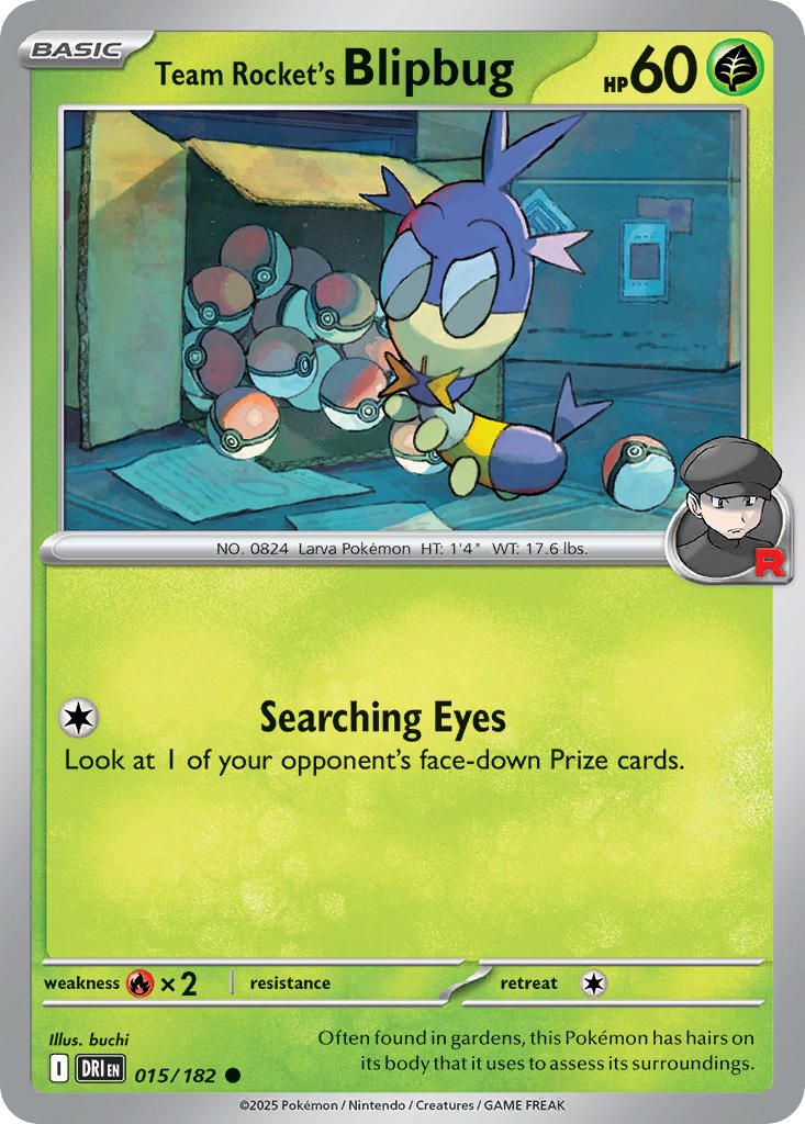 Team Rocket’s Blipbug – 015/182 Destined Rivals Pokemon Trading Card