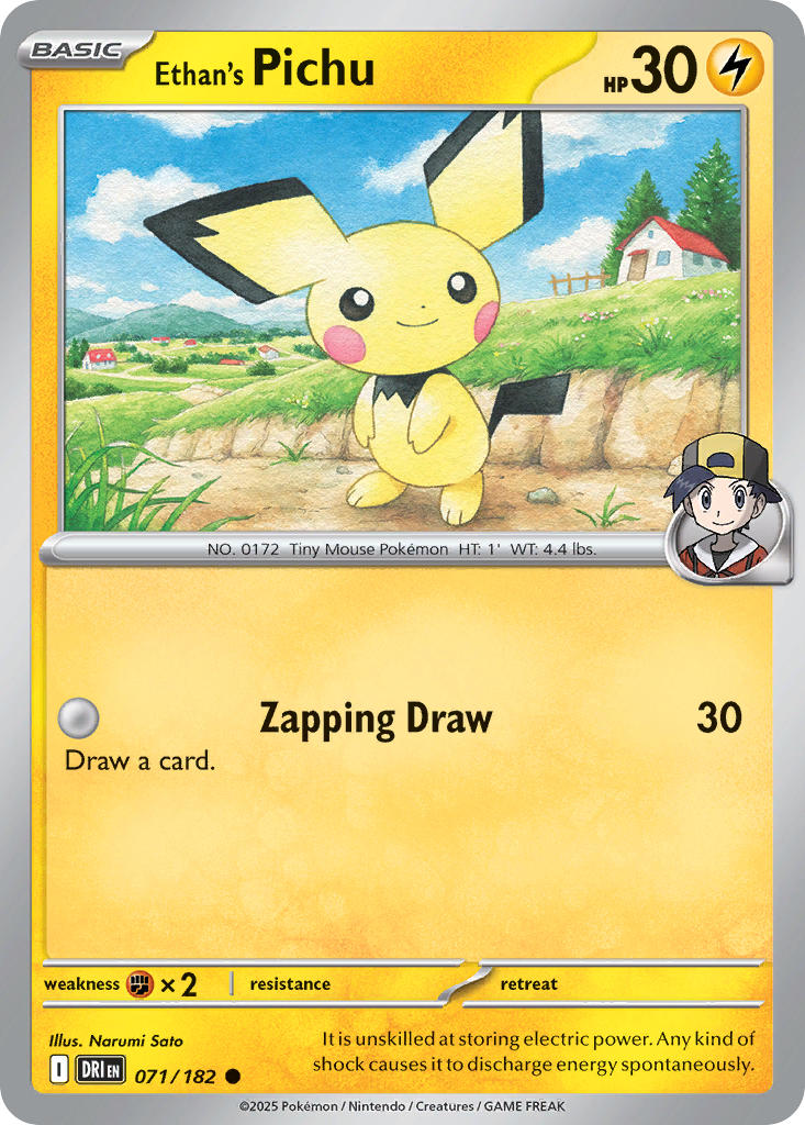 Ethan’s Pichu – 071/182 Destined Rivals Pokemon Trading Card