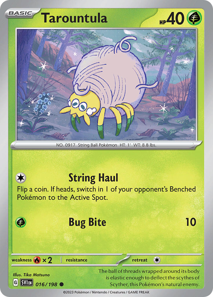 Tarountula – 016/198 Scarlet & Violet Pokemon Trading Card