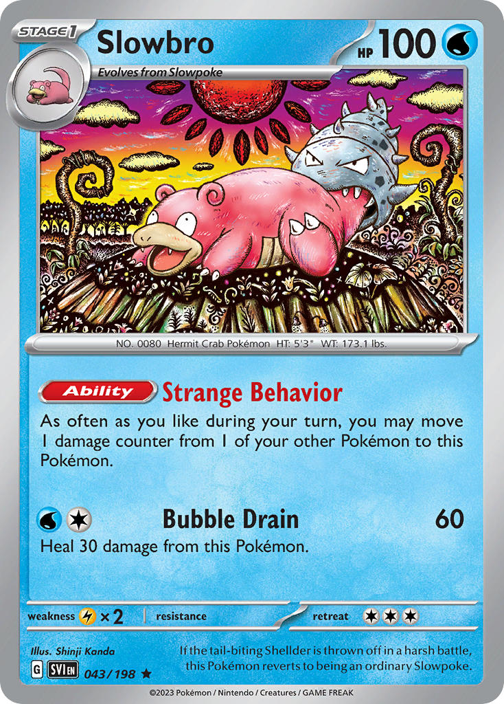 Slowbro – 043/198 Scarlet & Violet Pokemon Trading Card