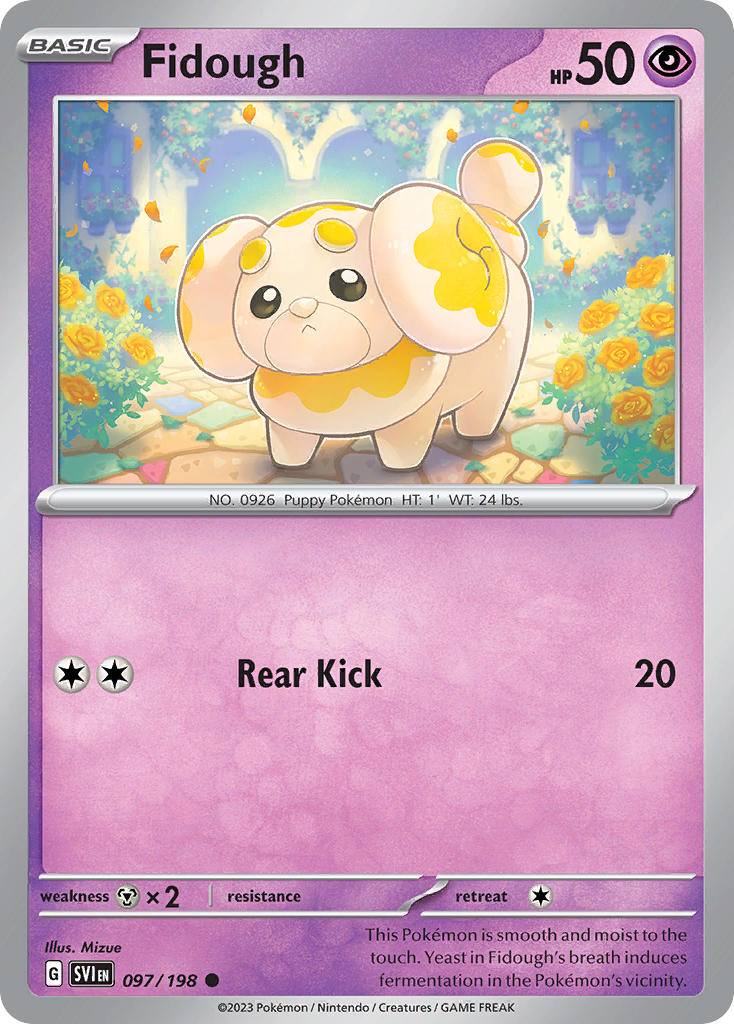 Fidough – 097/198 Scarlet & Violet Pokemon Trading Card
