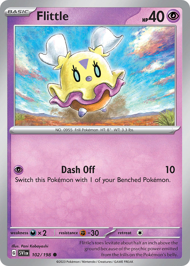 Flittle – 102/198 Scarlet & Violet Pokemon Trading Card