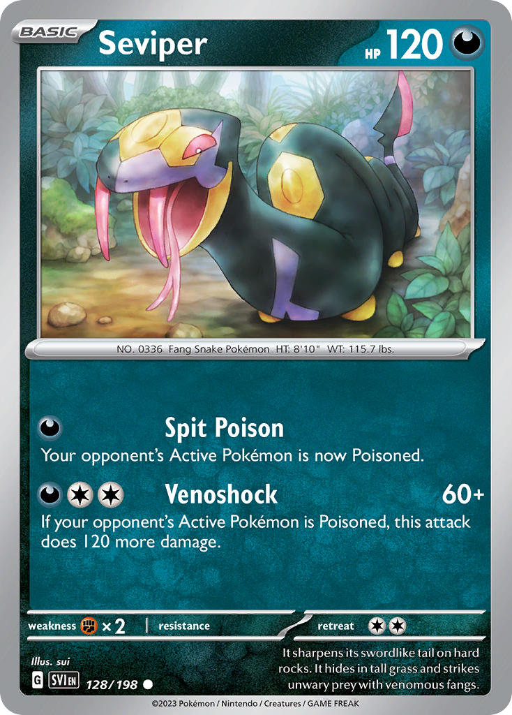 Seviper - Scarlet & Violet Pokemon Trading Card