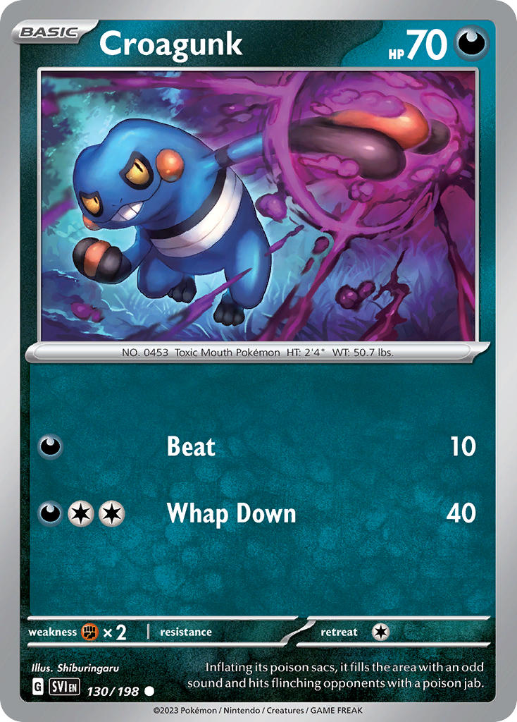 Croagunk - Scarlet & Violet Pokemon Trading Card