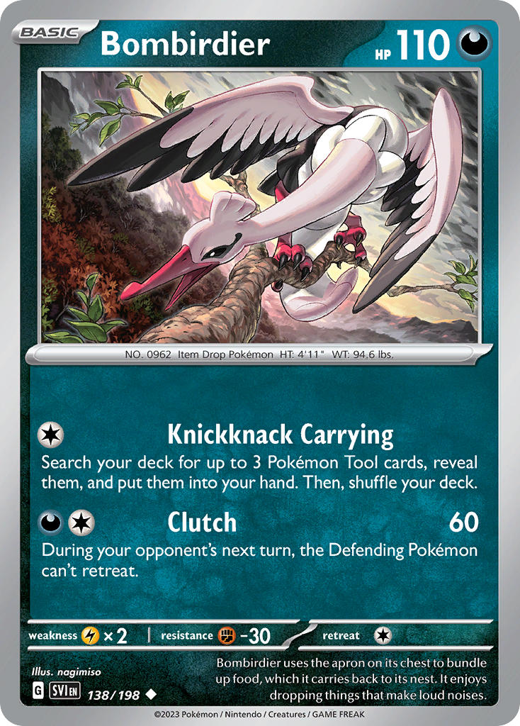 Bombirdier - Scarlet & Violet Pokemon Trading Card