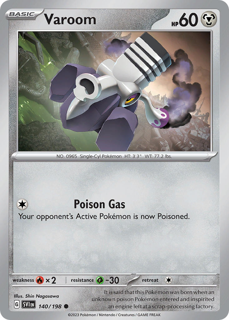 Varoom - Scarlet & Violet Pokemon Trading Card