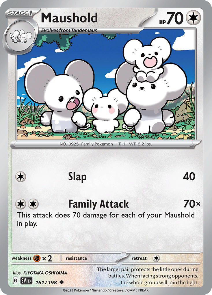 Maushold – 161/198 Scarlet & Violet Pokemon Trading Card