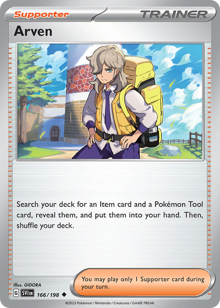 Arven Reverse Holo - Scarlet & Violet Pokemon Trading Card