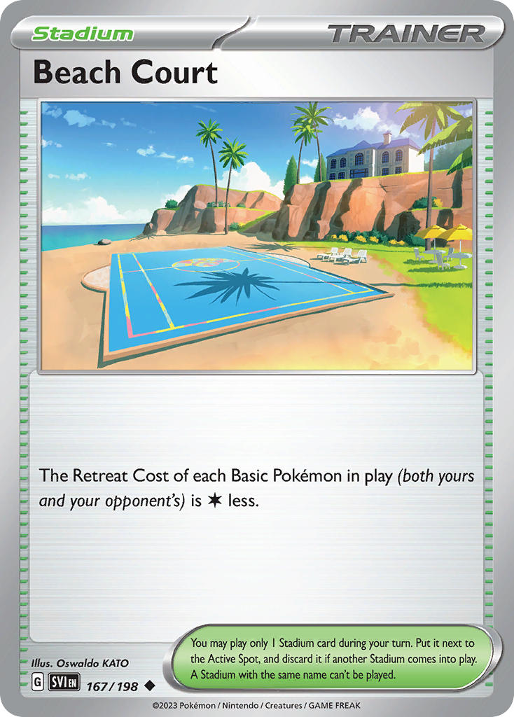 Beach Court Reverse Holo - Scarlet & Violet Pokemon Trading Card