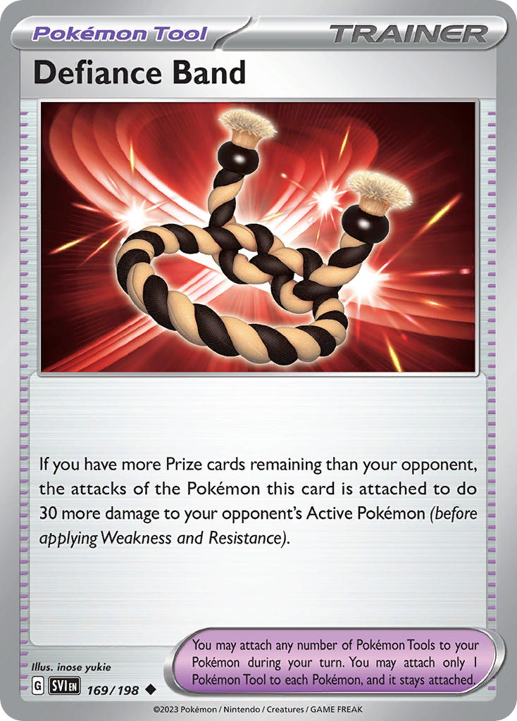 Defiance Band – 169/198 Scarlet & Violet Pokemon Trading Card