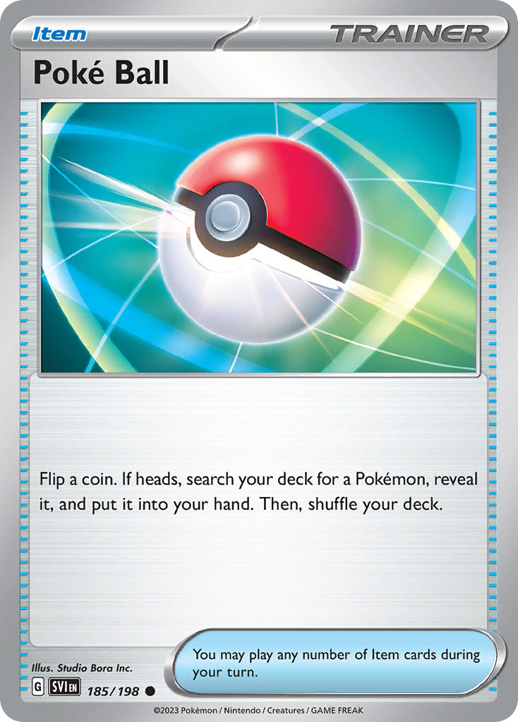 Poké Ball – 185/198 Scarlet & Violet Pokemon Trading Card