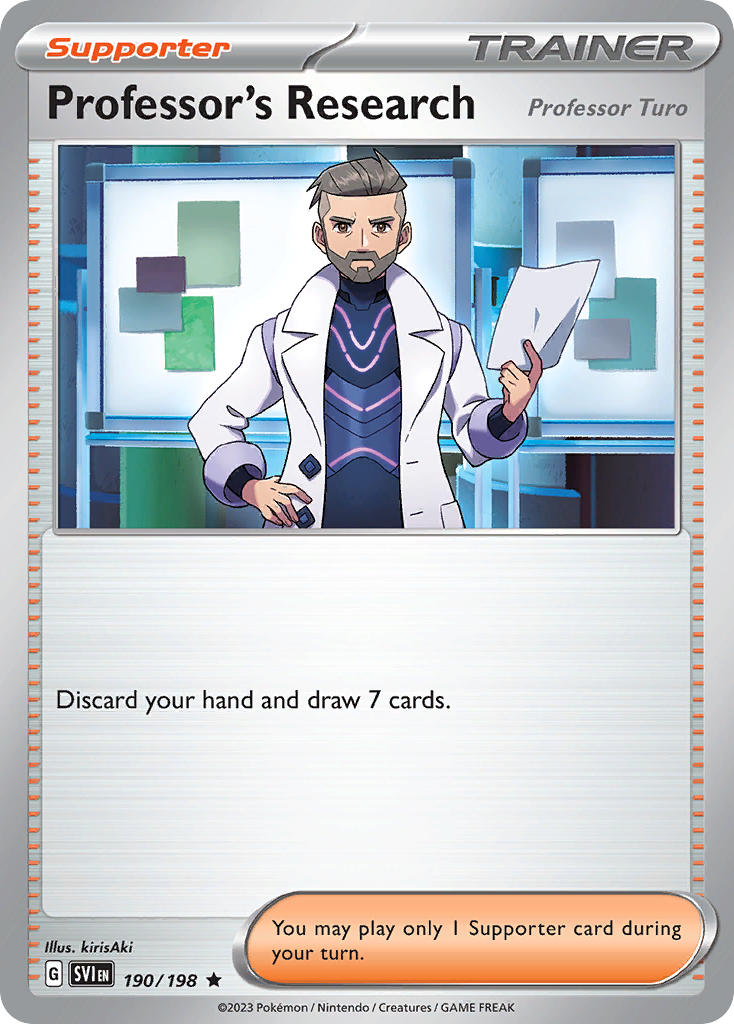 Professor’s Research – 190/198 Scarlet & Violet Pokemon Trading Card