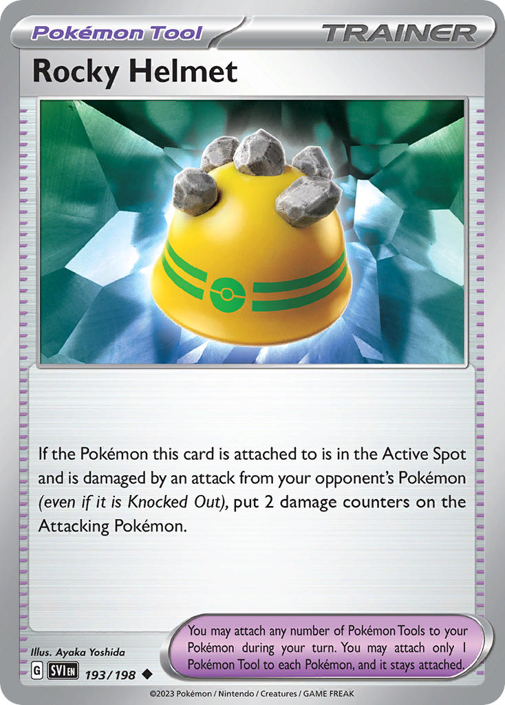 Rocky Helmet Reverse Holo - Scarlet & Violet Pokemon Trading Card