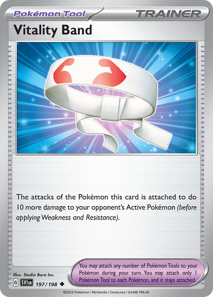 Vitality Band Reverse Holo - Scarlet & Violet Pokemon Trading Card