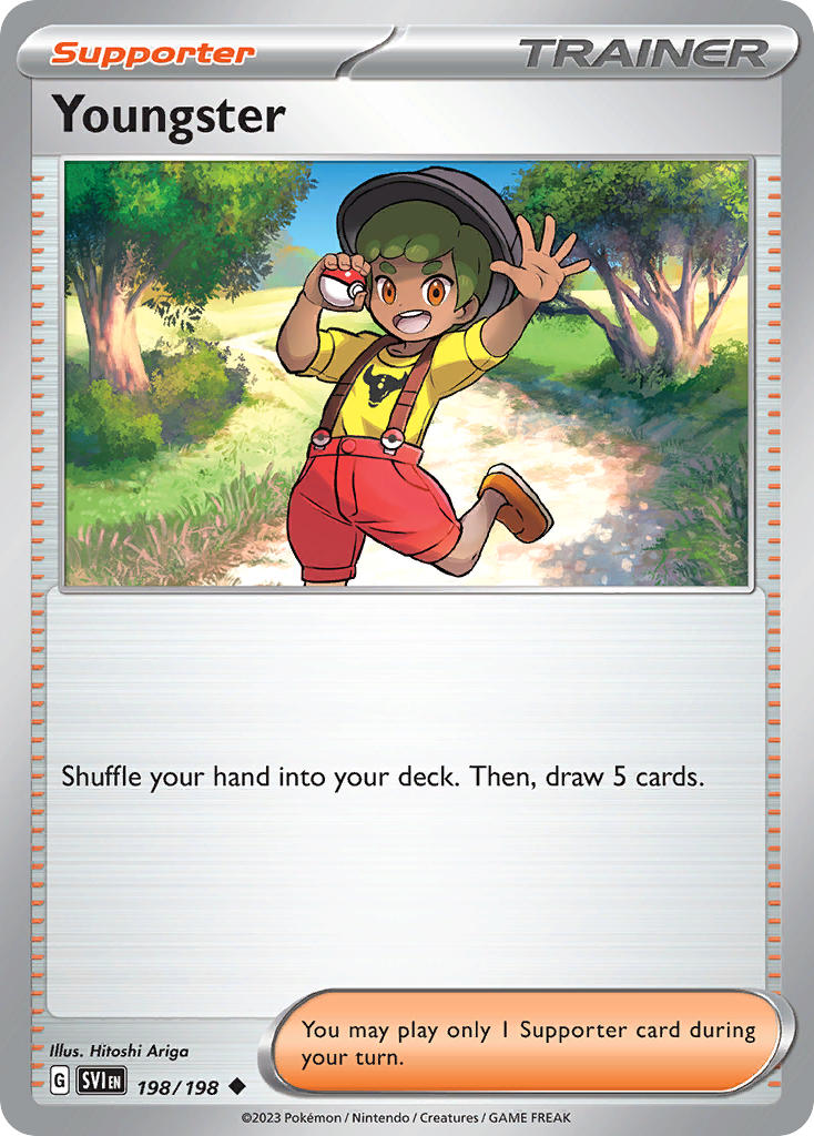 Youngster – 198/198 Scarlet & Violet Pokemon Trading Card