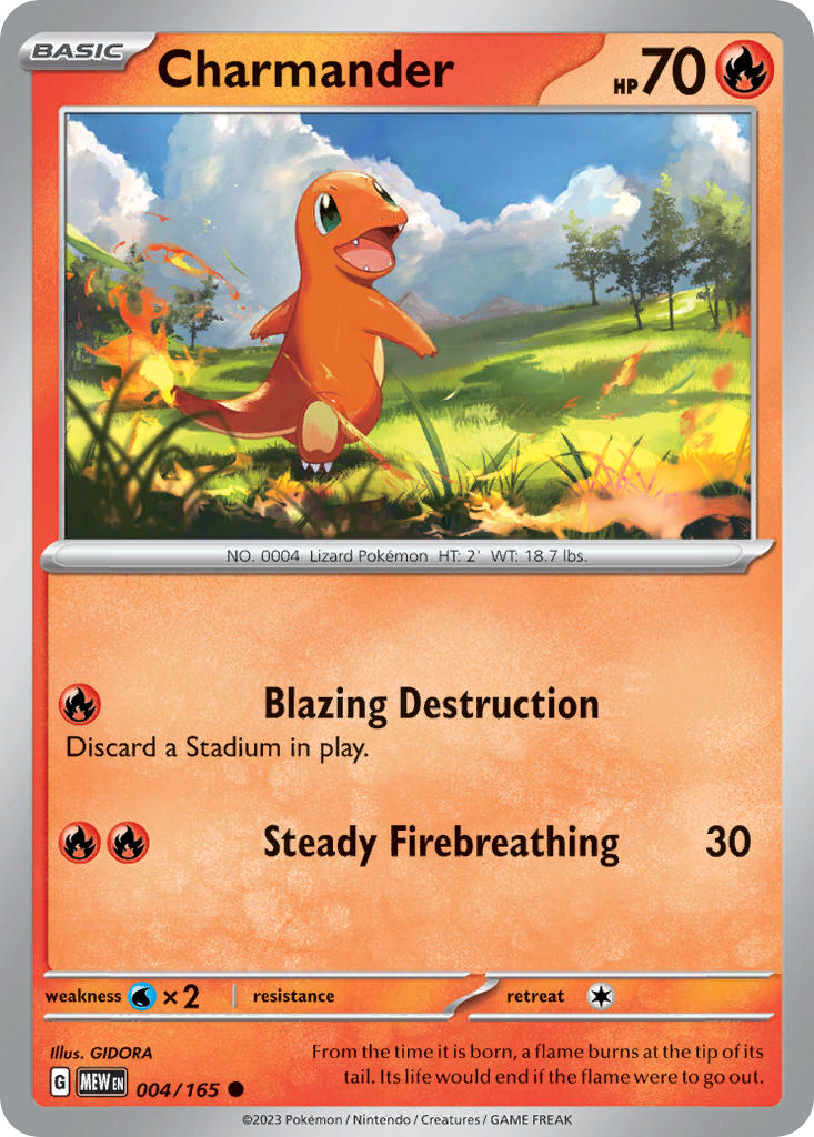 Charmander - 151 Pokemon Trading Card