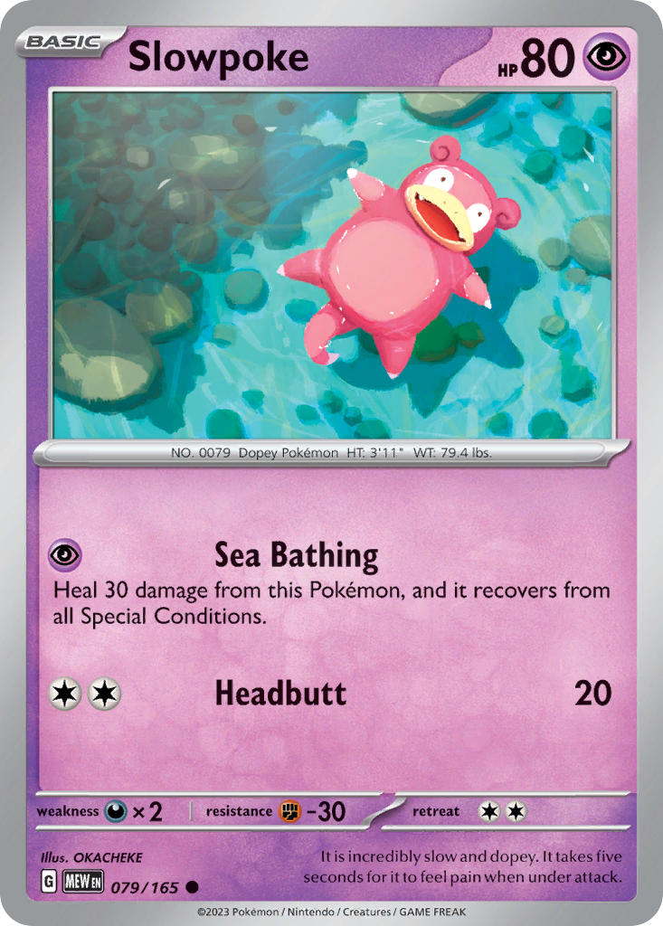 Slowpoke - 151 Pokemon Trading Card