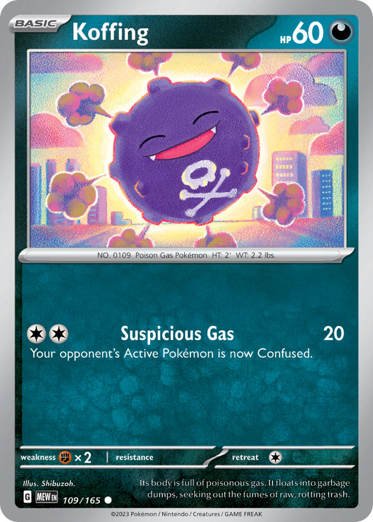 Koffing - 151 Pokemon Trading Card