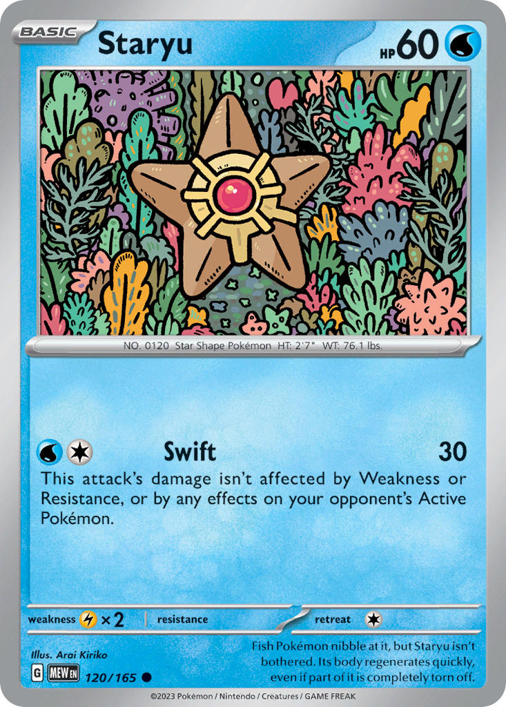 Staryu - 151 Pokemon Trading Card