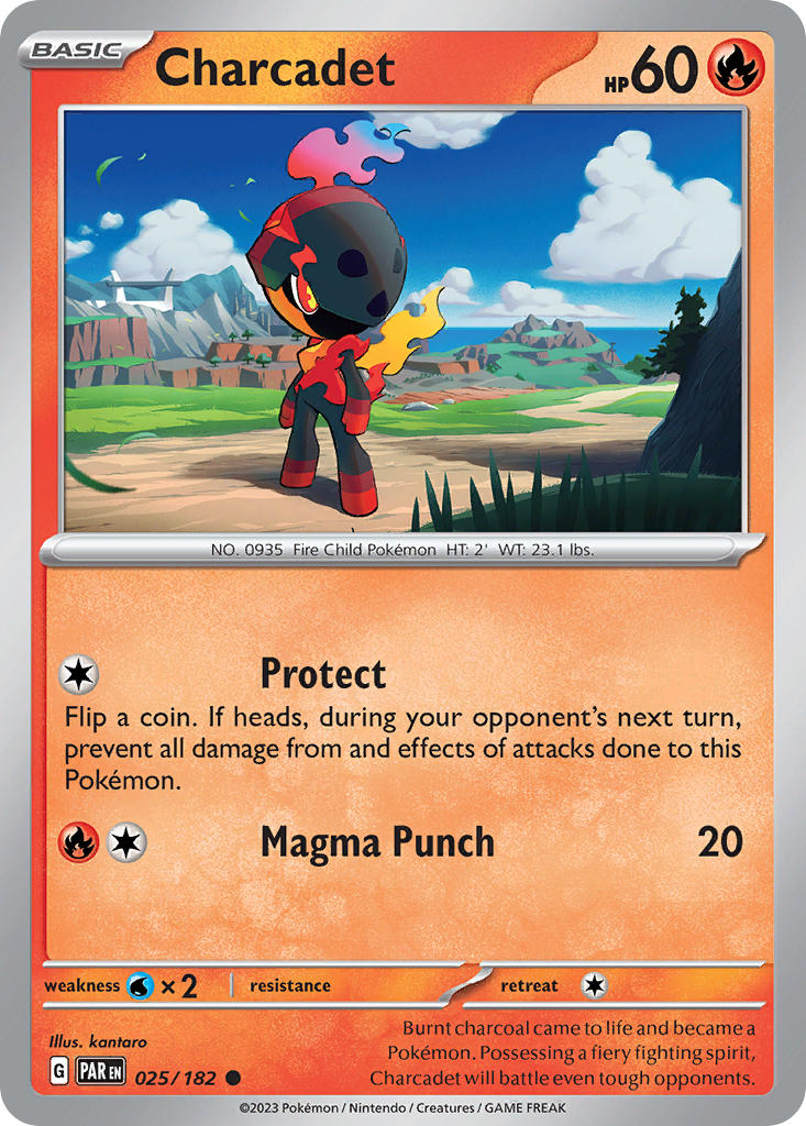 Charcadet Reverse Holo - Paradox Rift Pokemon Trading Card