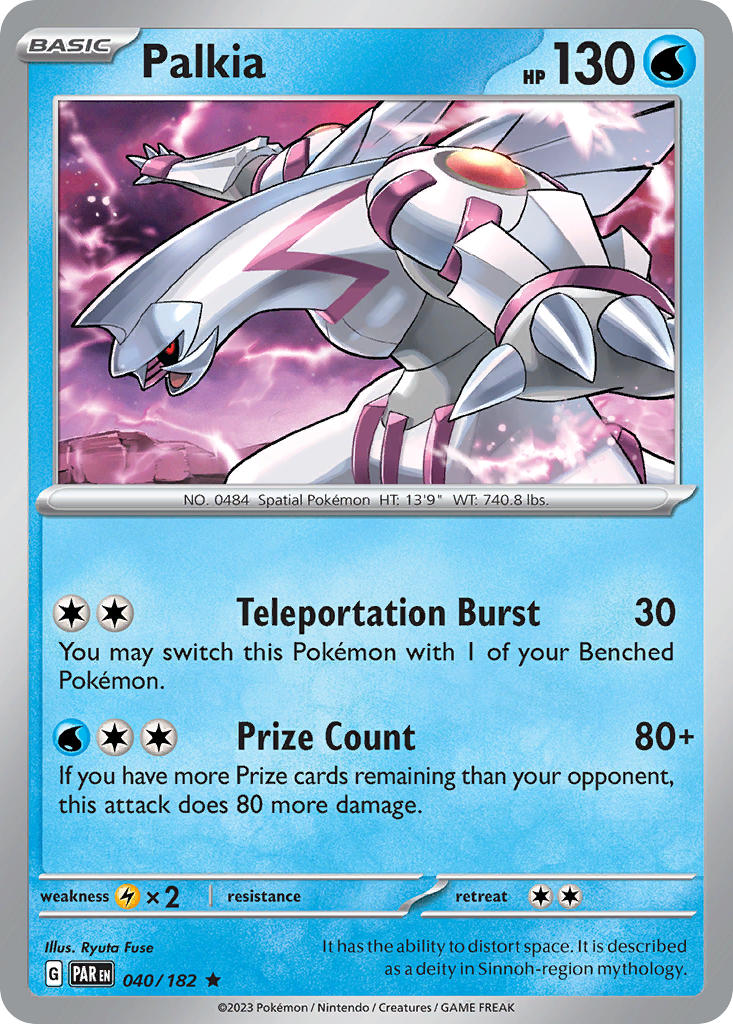 Palkia – 040/182 Paradox Rift Pokemon Trading Card