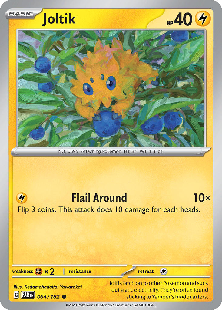 Joltik – 064/182 Paradox Rift Pokemon Trading Card