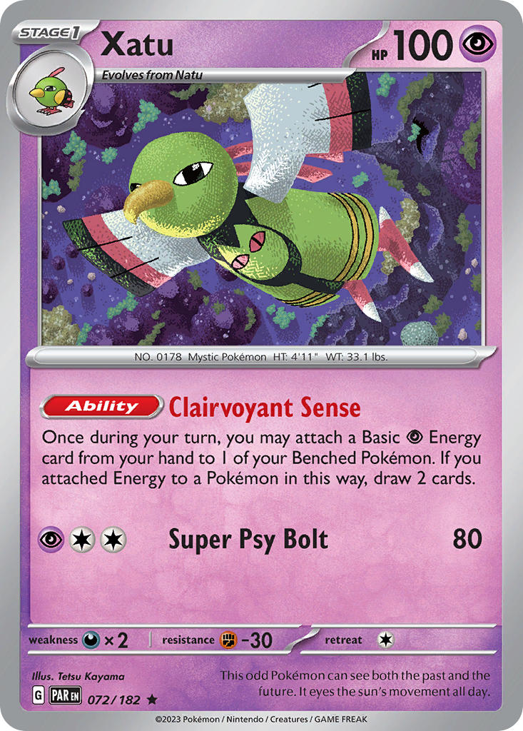 Xatu - Paradox Rift Pokemon Trading Card